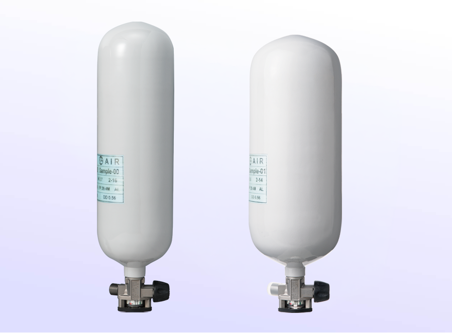 空気呼吸器ライフゼム用高圧空気容器（ボンベ）530CⅢ・730CⅢシリーズ